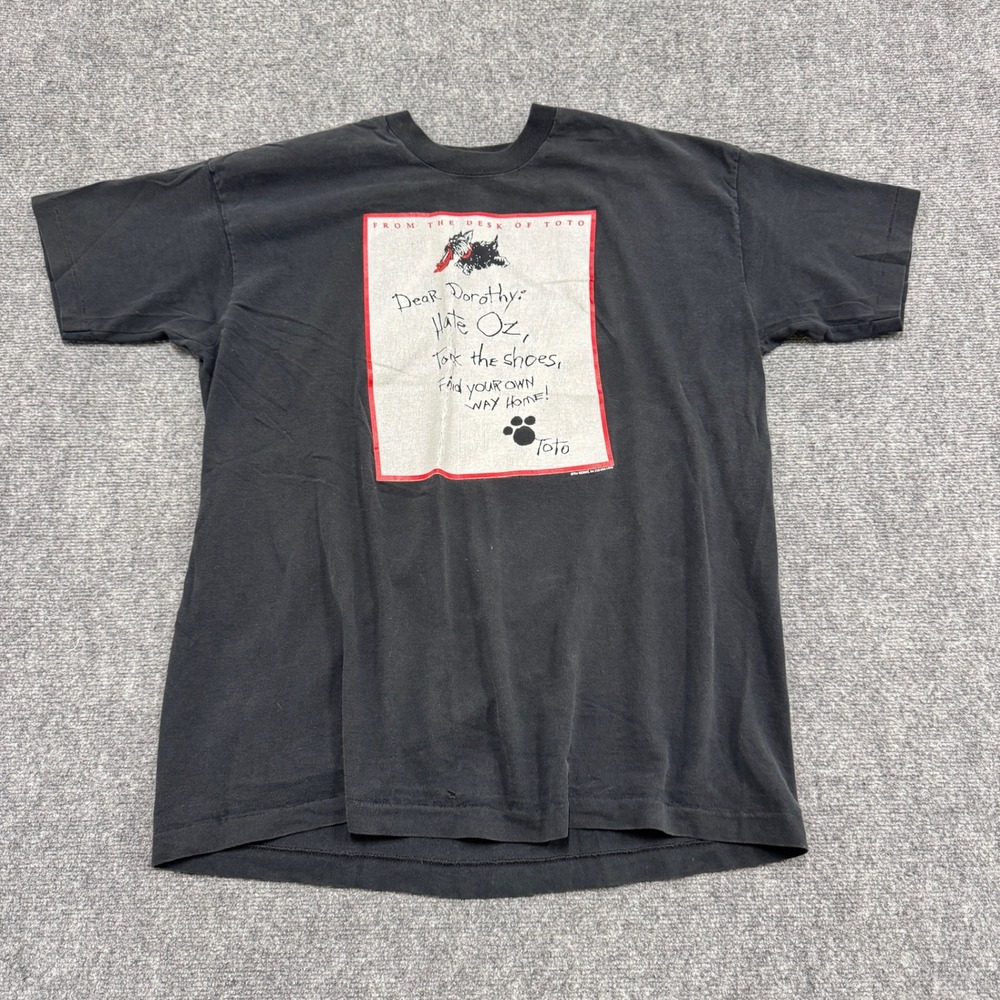 VTG Wizard Of Oz T-Shirt Men's XL Fruit Of The Loom 100% Cotton Single Stitch - Picture 1 of 12